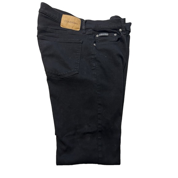 CALVIN KLEIN Men's Slim Straight Fit Jeans Black Color Size 36x32. - Picture 1 of 4